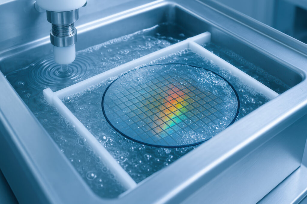 半導体と水のイメージ