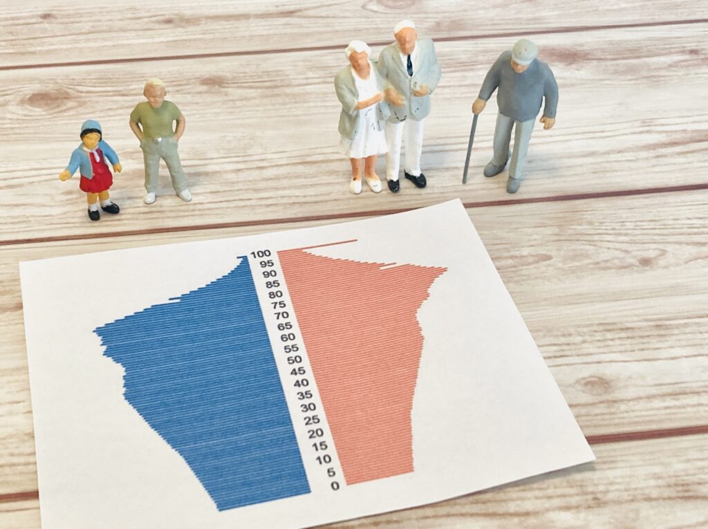 少子高齢化のイメージ